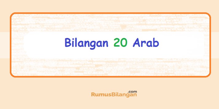 Bilangan Bahasa Arab 20